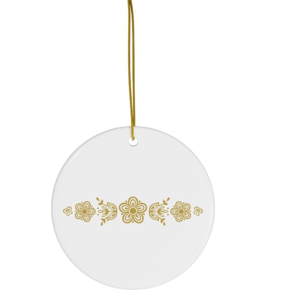 Butterfly Gold Christmas Ornament